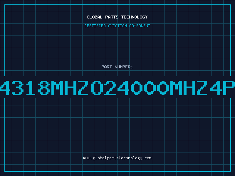 Aviation Part O14318MHZO24000MHZ4PIN