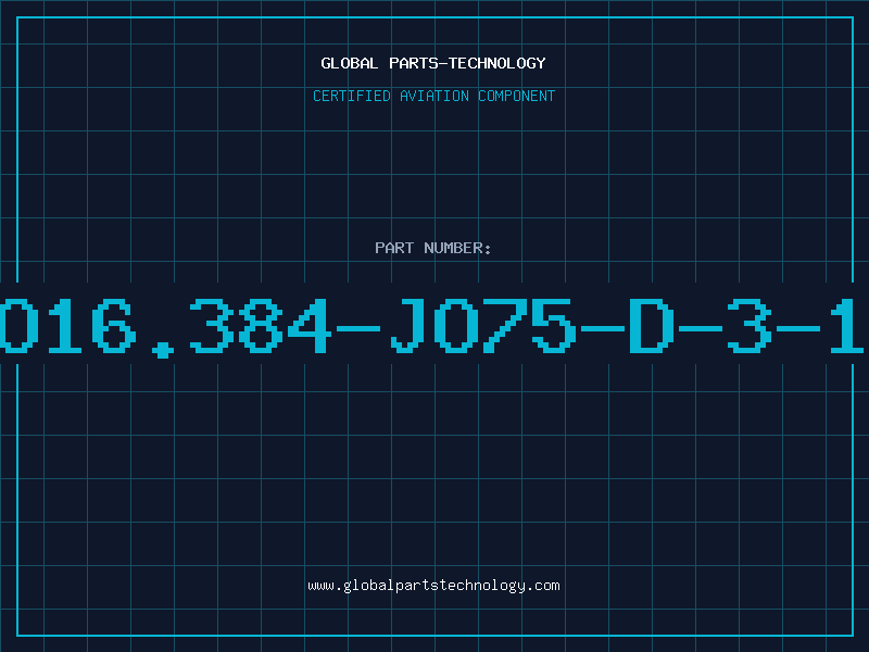 Aviation Part O16.384-JO75-D-3-1
