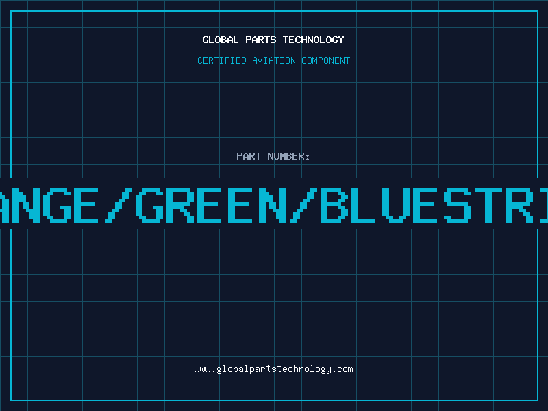 Aviation Part ORANGE/GREEN/BLUESTRIPE