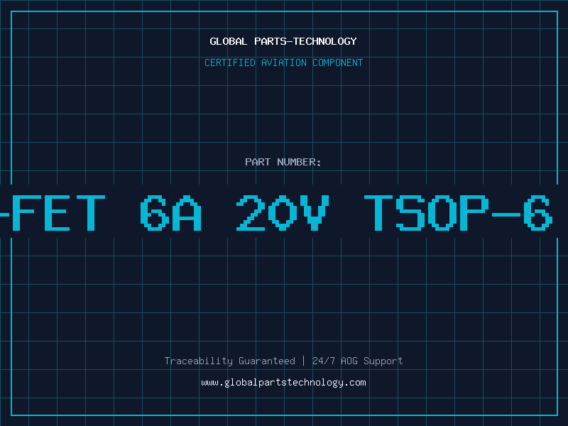 Aviation Part P-CH MOS-FET 6A 20V TSOP-6 RoHSconf