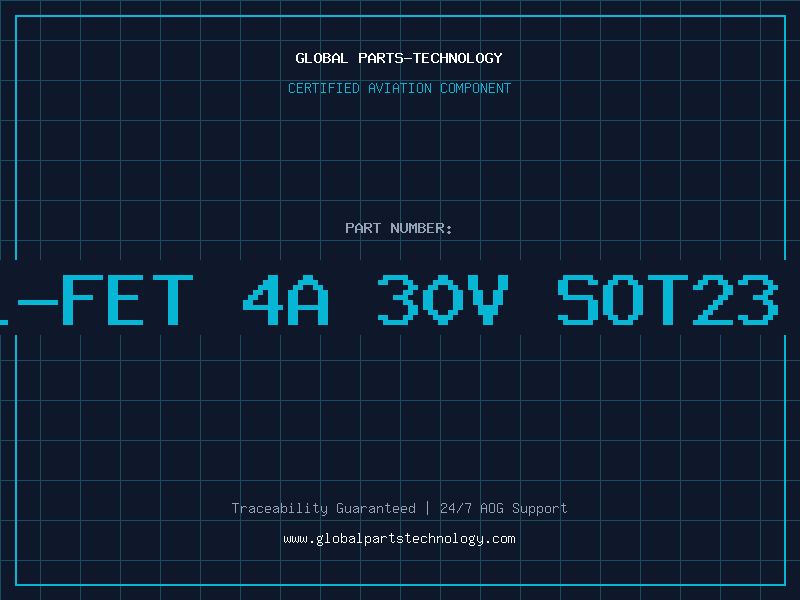 Aviation Part P-CHANNEL-FET 4A 30V SOT23 RoHSconf
