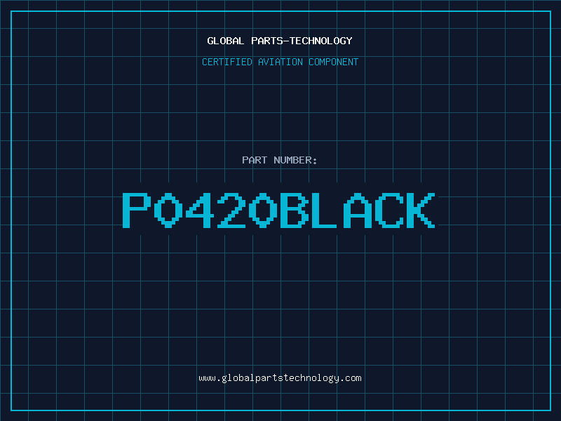 Aviation Part P0420BLACK