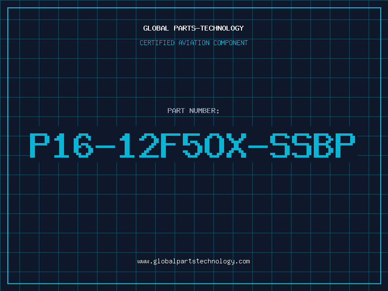 Aviation Part P16-12F5OX-SSBP