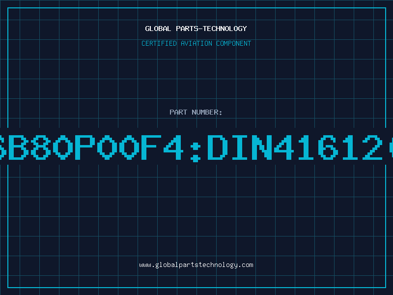 Aviation Part P196B80P00F4DIN41612AB