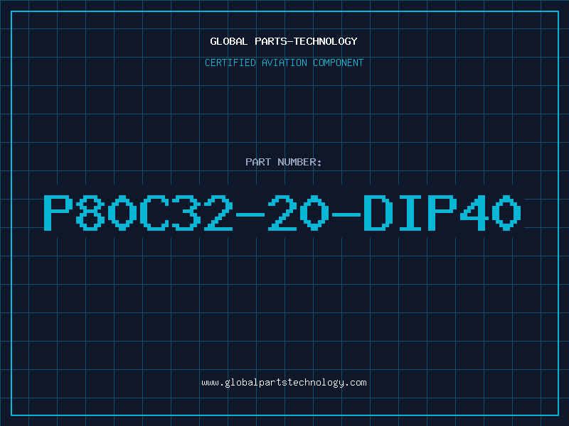 Aviation Part P80C32-20-DIP40