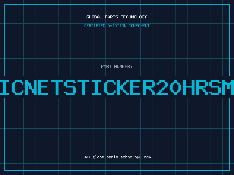 Aviation Part PAGICNETSTICKER20HRSMT00