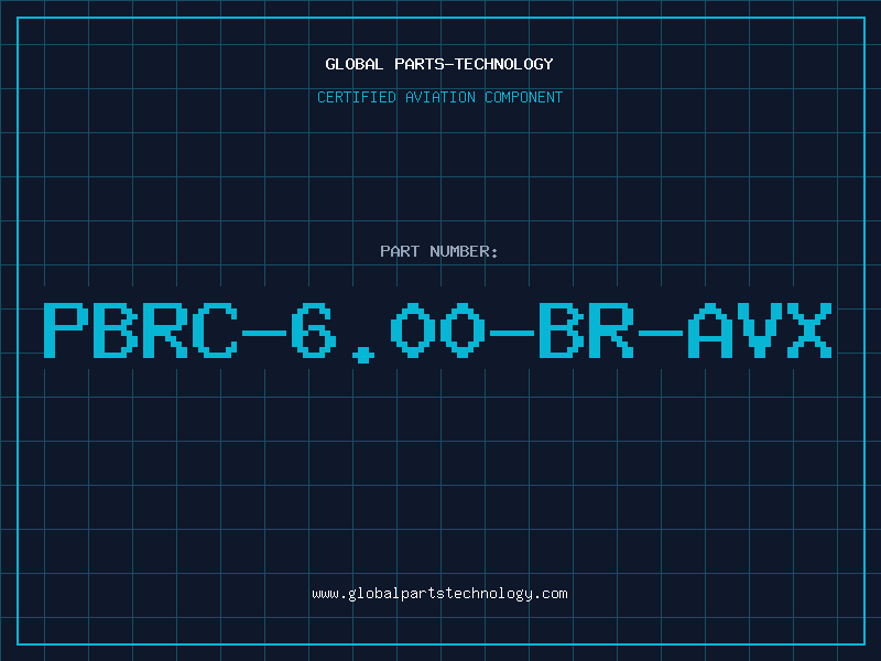 Aviation Part PBRC-6.00-BR-AVX