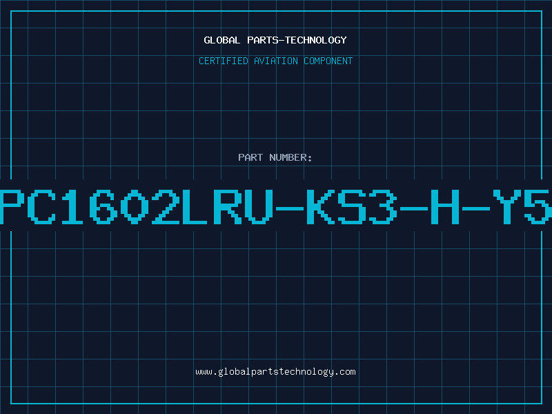 Aviation Part PC1602LRU-KS3-H-Y5