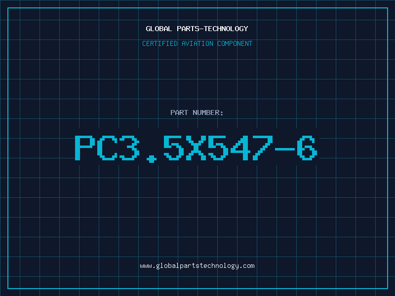 Aviation Part PC3.5X547-6