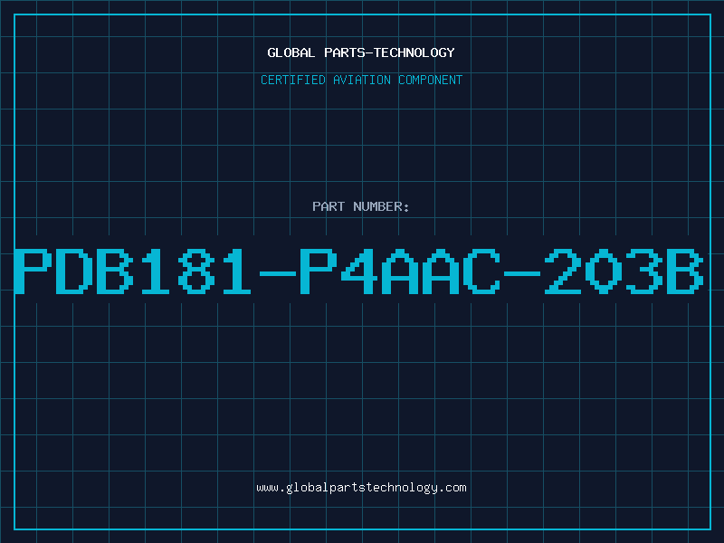 Aviation Part PDB181-P4AAC-203B