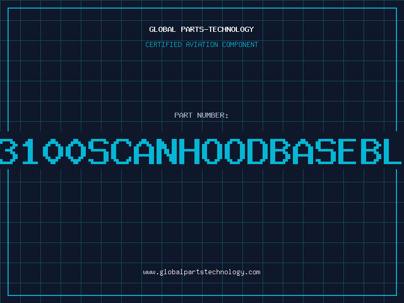 Aviation Part PDT3100ScanHoodBaseBlack