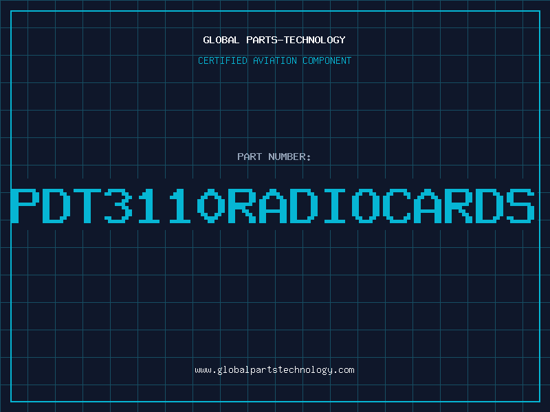 Aviation Part PDT3110RadioCards