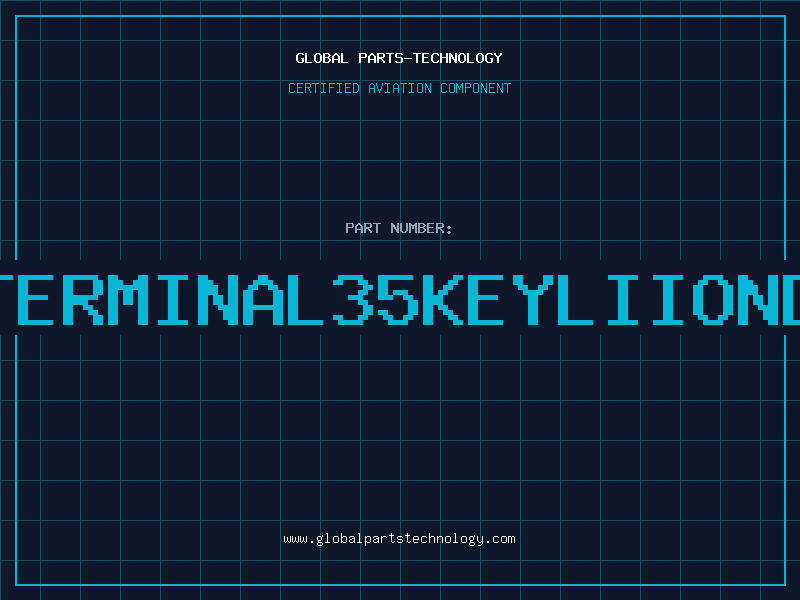 Aviation Part PDT6846TERMINAL35KeyLIIONDARKGREY