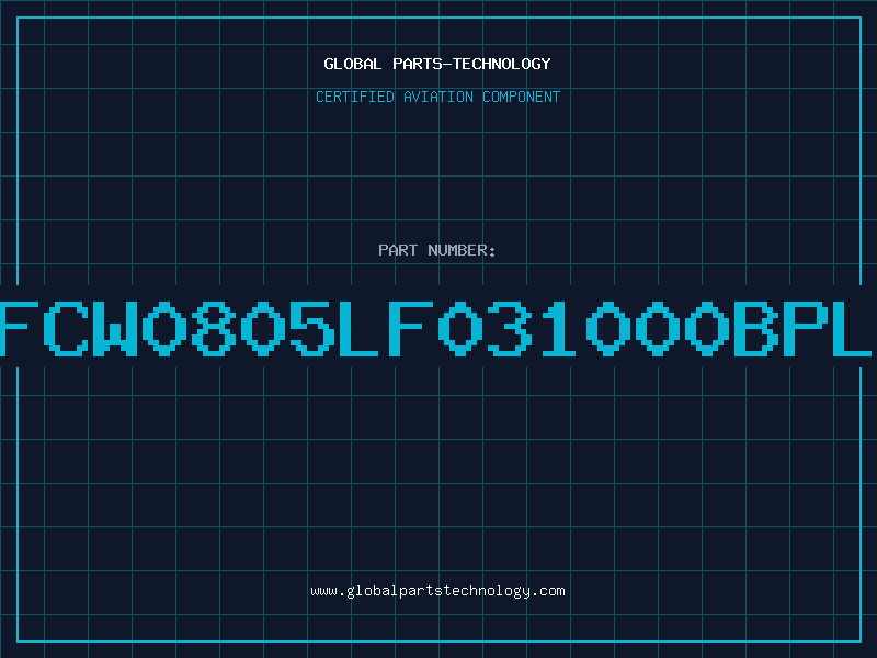 Aviation Part PFCW0805LF031000BPLT