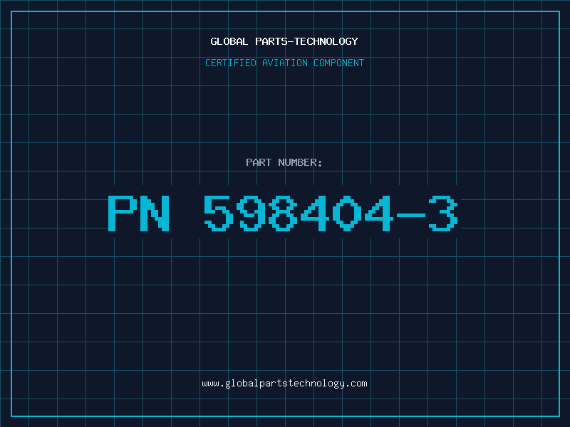Aviation Part PN 598404-3