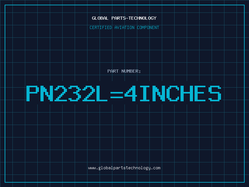 Aviation Part PN232L=4INCHES