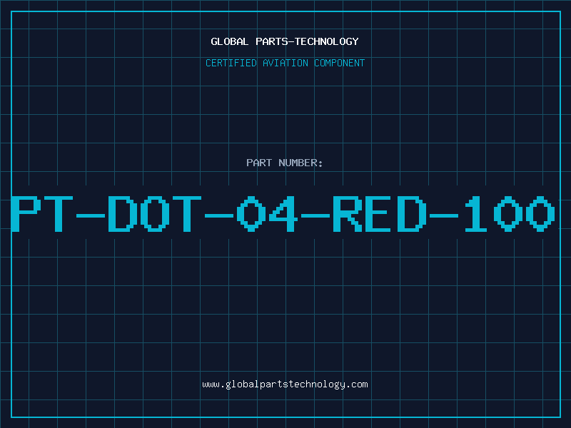 Aviation Part PT-DOT-04-RED-100