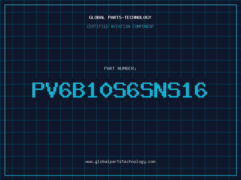 Aviation Part PV6B10S6SNS16