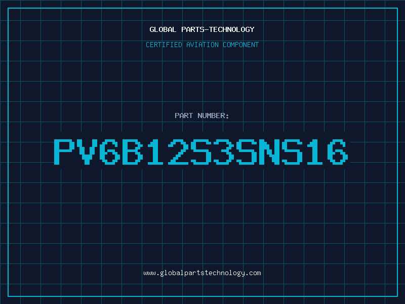 Aviation Part PV6B12S3SNS16