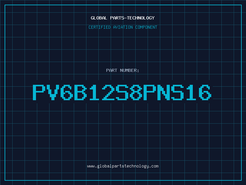 Aviation Part PV6B12S8PNS16