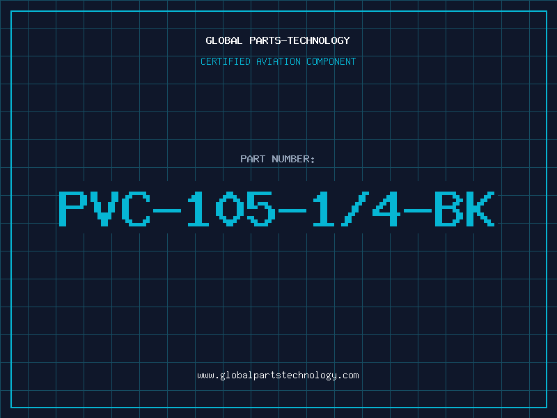 Aviation Part PVC-105-1/4-BK