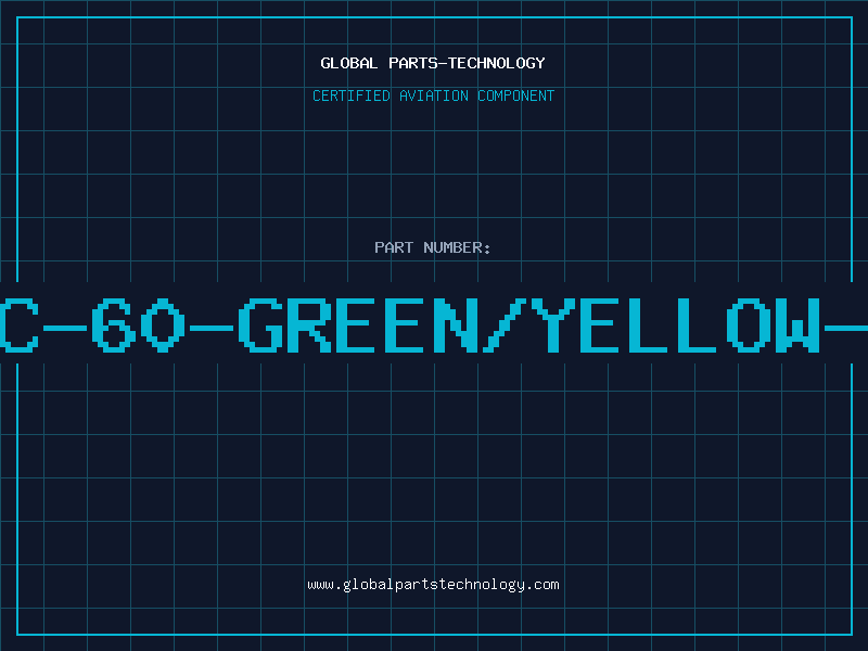Aviation Part PVC-60-GREEN/YELLOW-CM