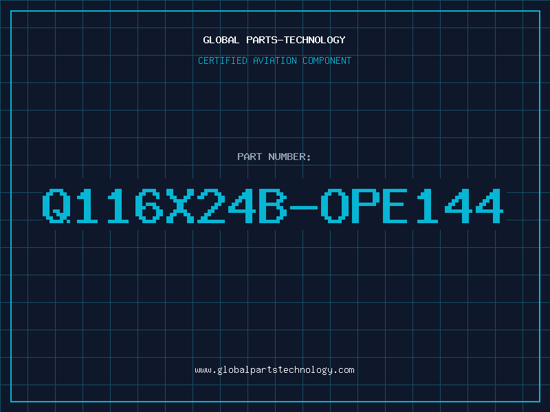 Aviation Part Q116X24B-OPE144