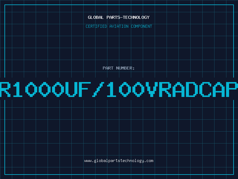 Aviation Part R1000UF/100VRADCAP