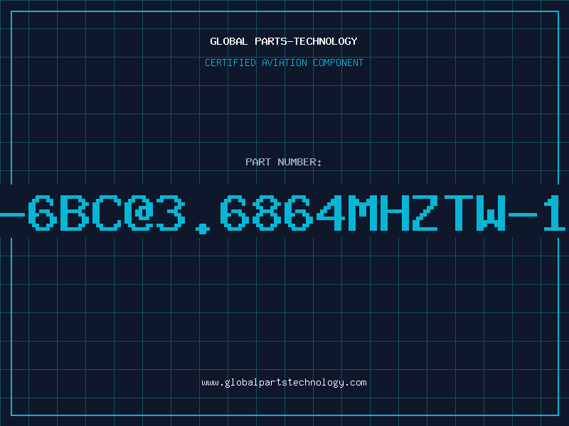 Aviation Part R1635-6BC@3.6864MHZTW-1MWDRV