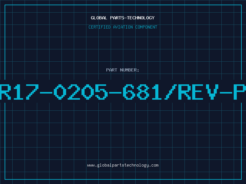 Aviation Part R17-0205-681/REV-P