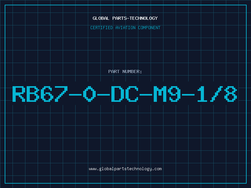 Aviation Part RB67-0-DC-M9-1/8