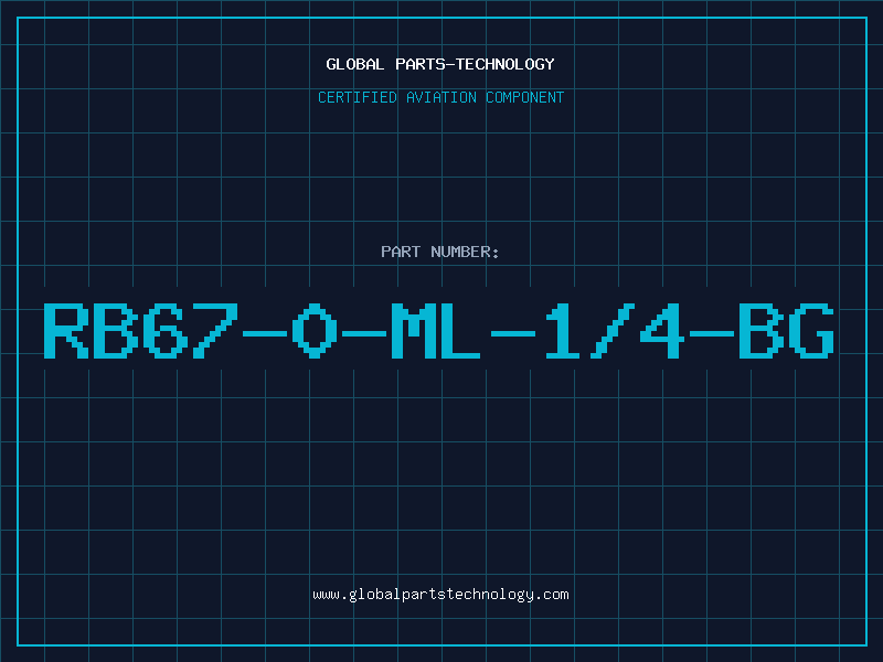 Aviation Part RB67-0-ML-1/4-BG