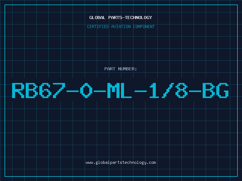 Aviation Part RB67-0-ML-1/8-BG