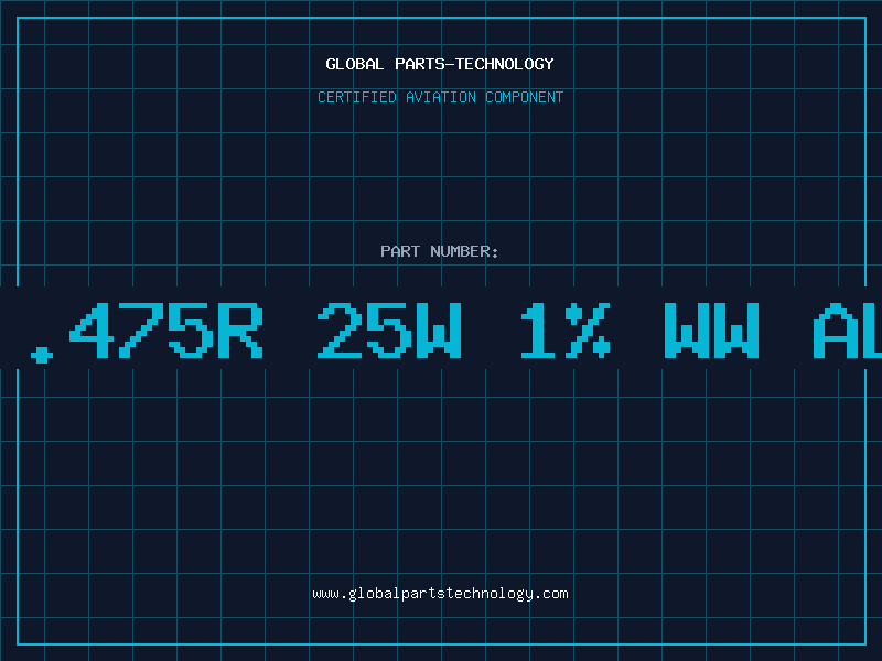 Aviation Part RES .475R 25W 1% WW ALUMN