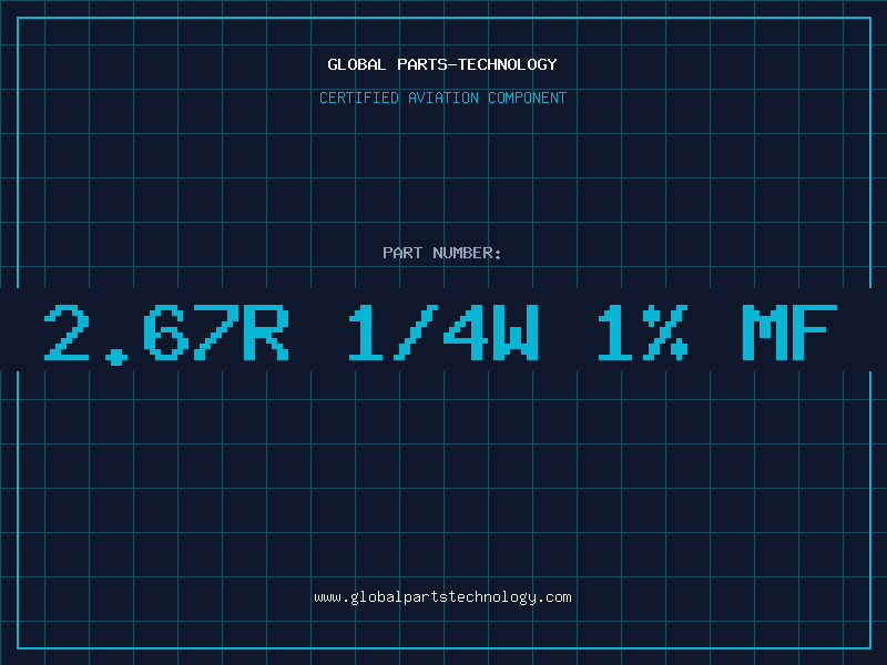 Aviation Part RES 2.67R 1/4W 1% MF T/R