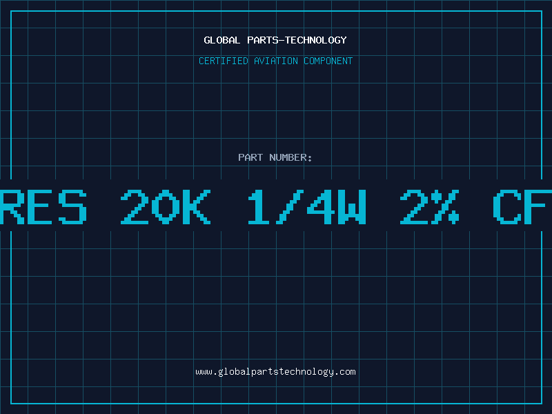 Aviation Part RES 20K 1/4W 2% CF
