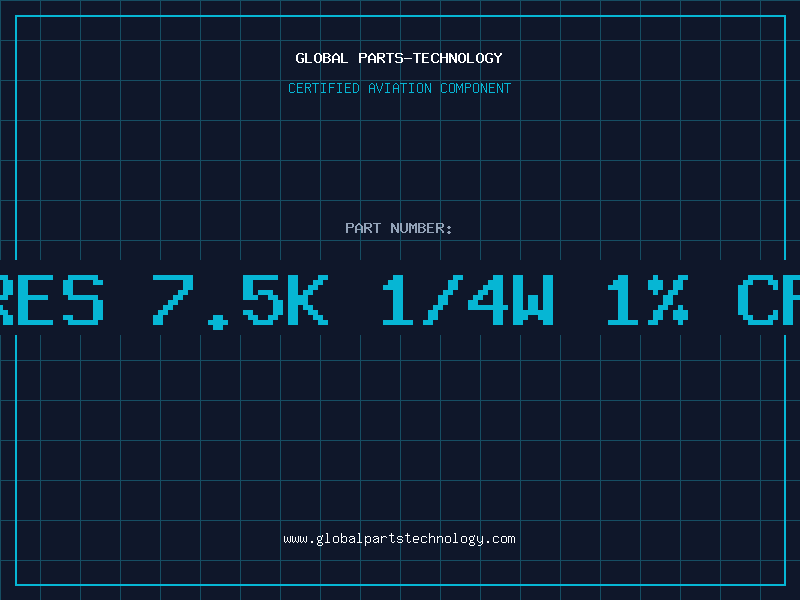 Aviation Part RES 7.5K 1/4W 1% CF