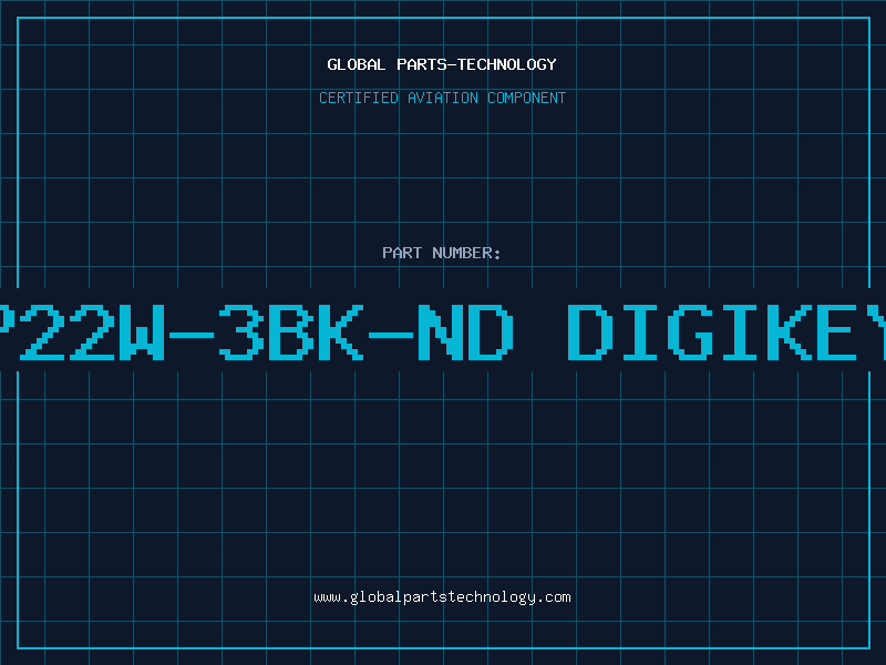 Aviation Part RES P22W-3BK-ND DIGIKEY P/N