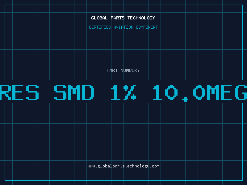 Aviation Part RES SMD 1% 10.0MEG