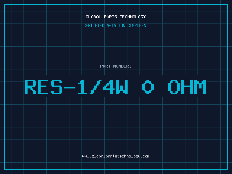 Aviation Part RES-1/4W 0 OHM