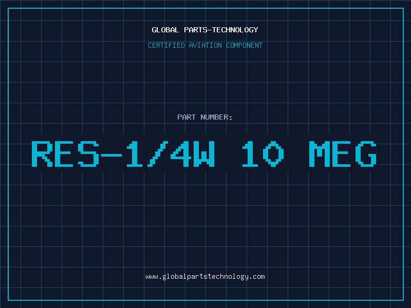Aviation Part RES-1/4W 10 MEG