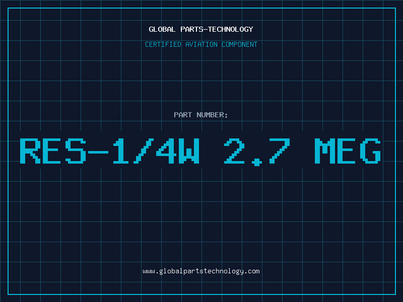 Aviation Part RES-1/4W 2.7 MEG
