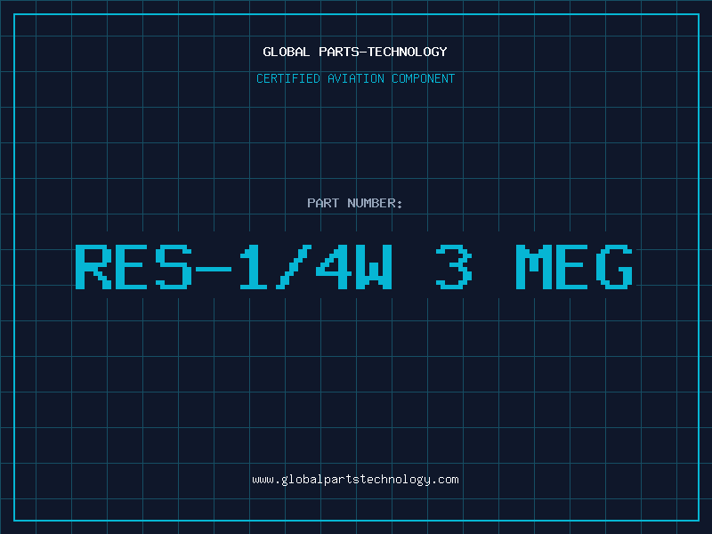 Aviation Part RES-1/4W 3 MEG