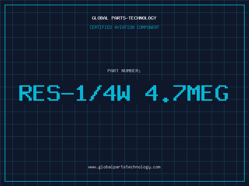 Aviation Part RES-1/4W 4.7MEG