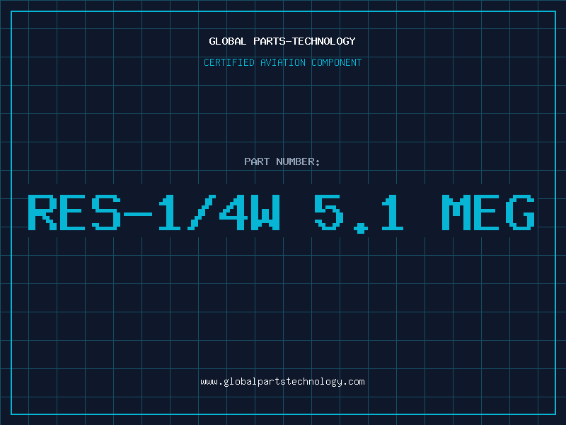Aviation Part RES-1/4W 5.1 MEG