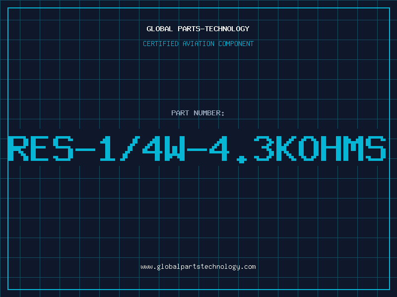 Aviation Part RES-1/4W-4.3KOHMS