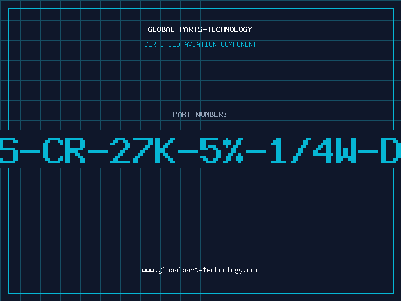Aviation Part RES-CR-27K-5%-1/4W-DIP