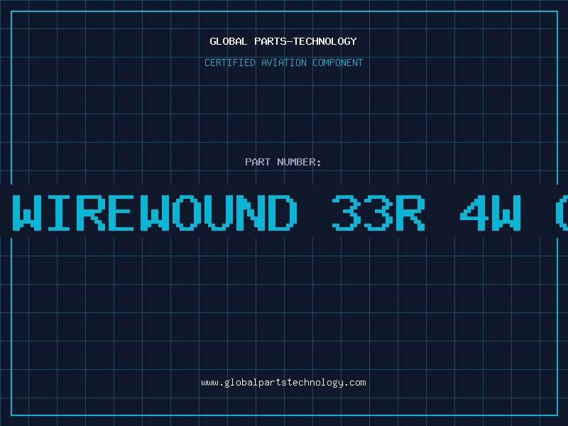 Aviation Part RES. WIREWOUND 33R 4W CERAM