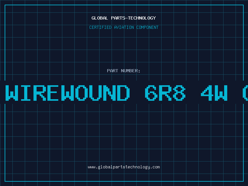 Aviation Part RES. WIREWOUND 6R8 4W CERAM
