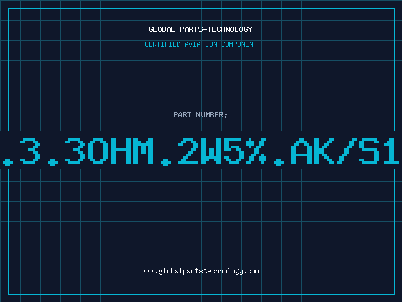 Aviation Part RES.3.3OHM.2W5%.AK/S15mm